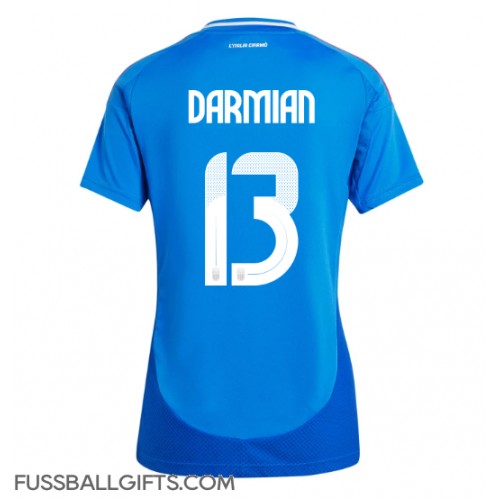 Italien Matteo Darmian #13 Fußballbekleidung Heimtrikot Damen EM 2024 Kurzarm